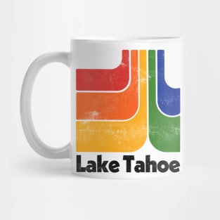 Lake Tahoe  // Original Minimalist Style Retro Graphic Design Mug